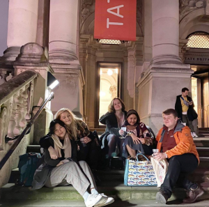 students outside the tate