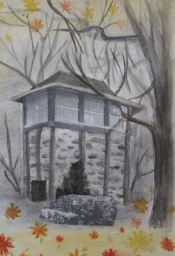 Making this piece involved a physical journey that I take every day but this time exploring the area more than I usually would. When taking photos I really started to pay attention to the environment around me that I never looked twice at before. This experience really forced me to look more closely and I discovered some really nice architecture in the area of Hull. Claude Monet was the artist who inspired the piece the most because I loved the way he painted how he himself saw what was in front of him.