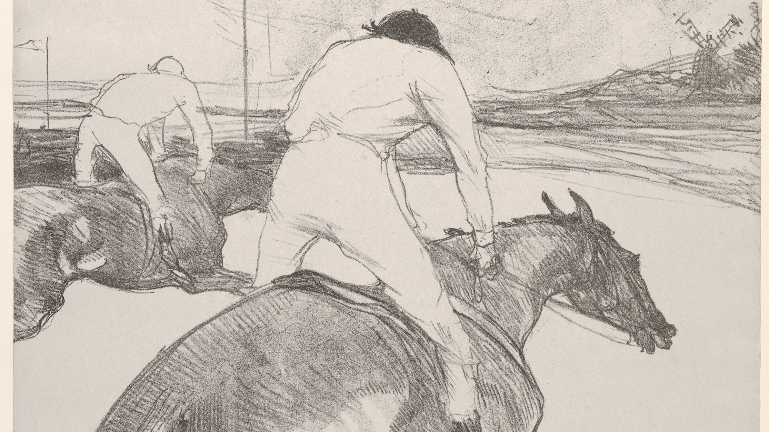 Sketch of a jockey