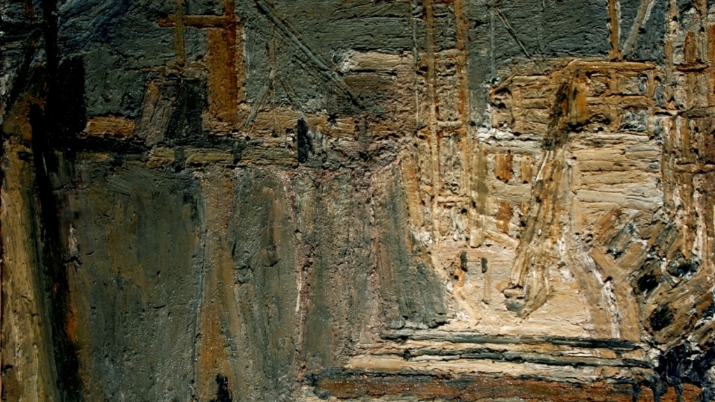 Dark and Light paint of industrial place