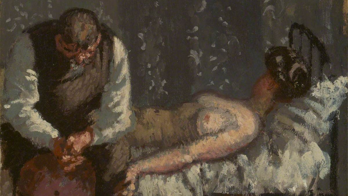 Man and lady in bed