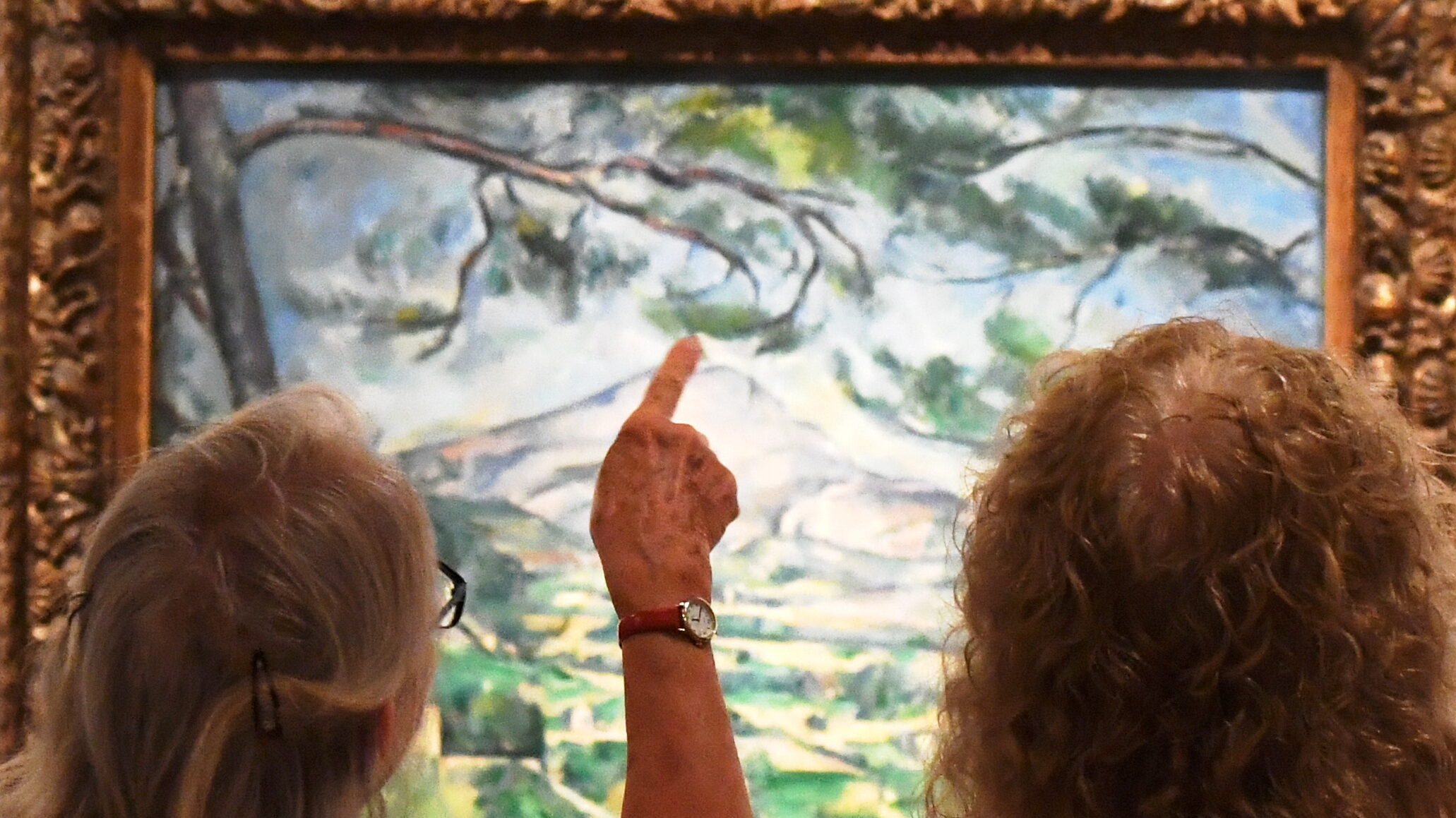 Visitors to Cezanne at The Herbert