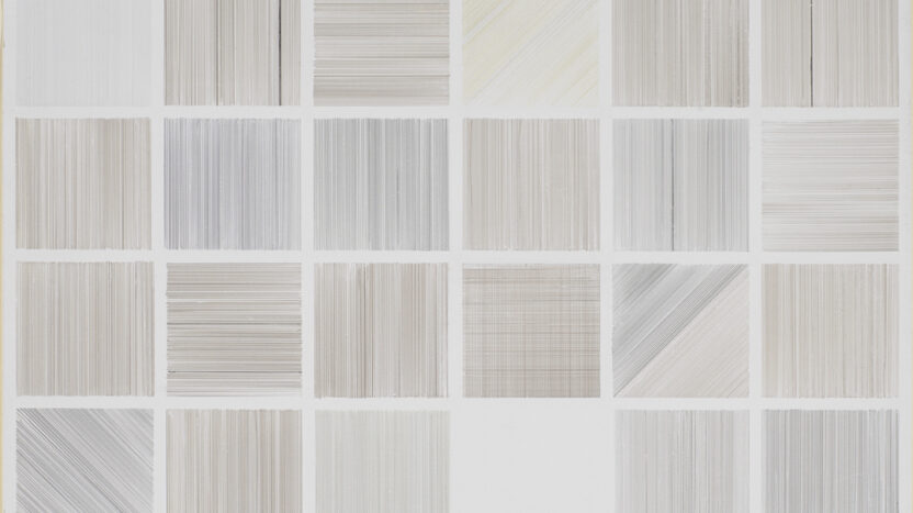 A metalpoint drawing by American artist Susan Schwalb, created using graphite, platinum, silver and other metals