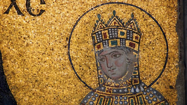 Mosaic of the empress Zoe, Hagia Sophia, Istanbul, Turkey, c.1050