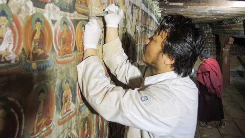 Image of Conservation student