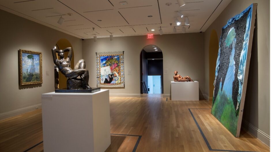 Photograph showing an installation view of an exhibition