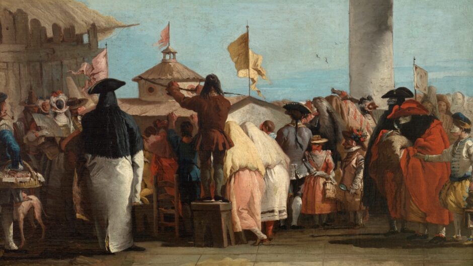 Maskers at the Mondo Novo