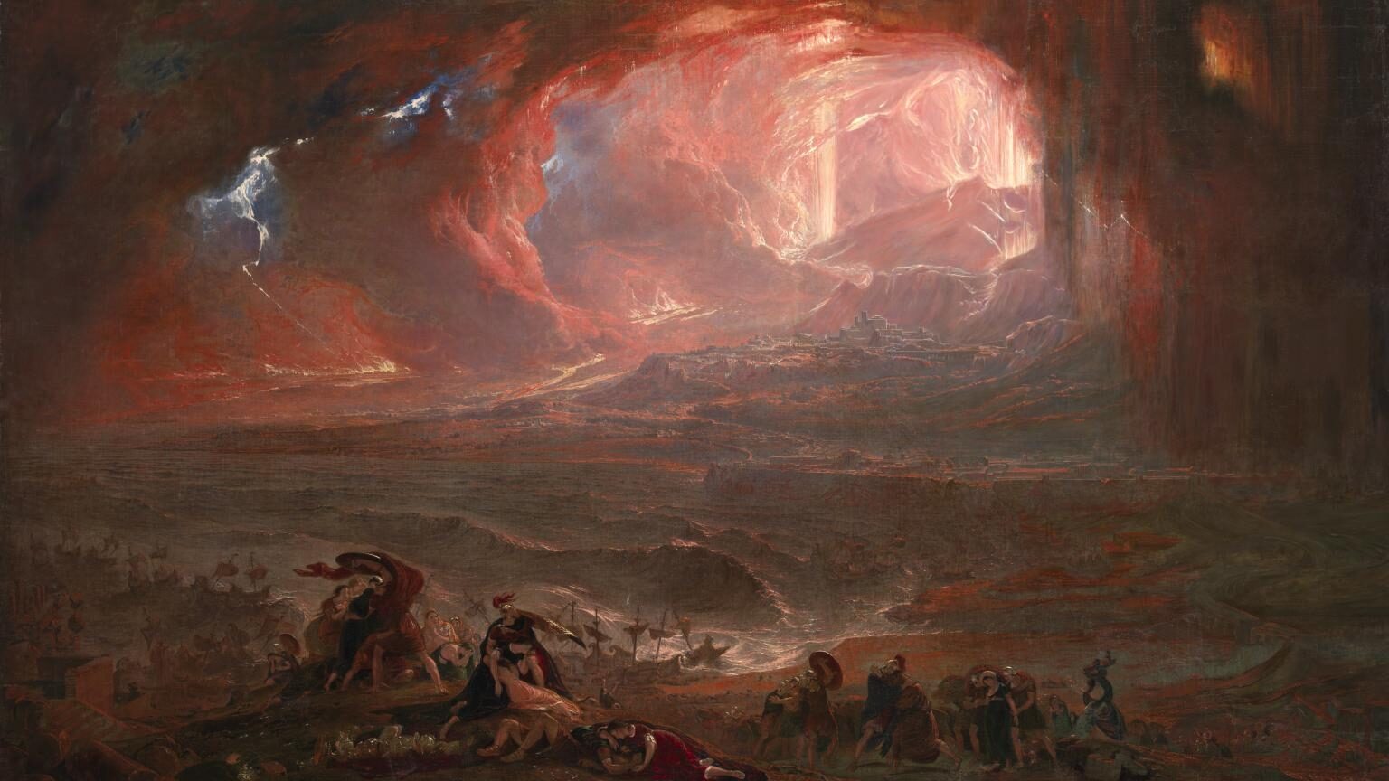 The Destruction of Pompei and Herculaneum 1822, restored 2011 by John Martin 1789-1854
