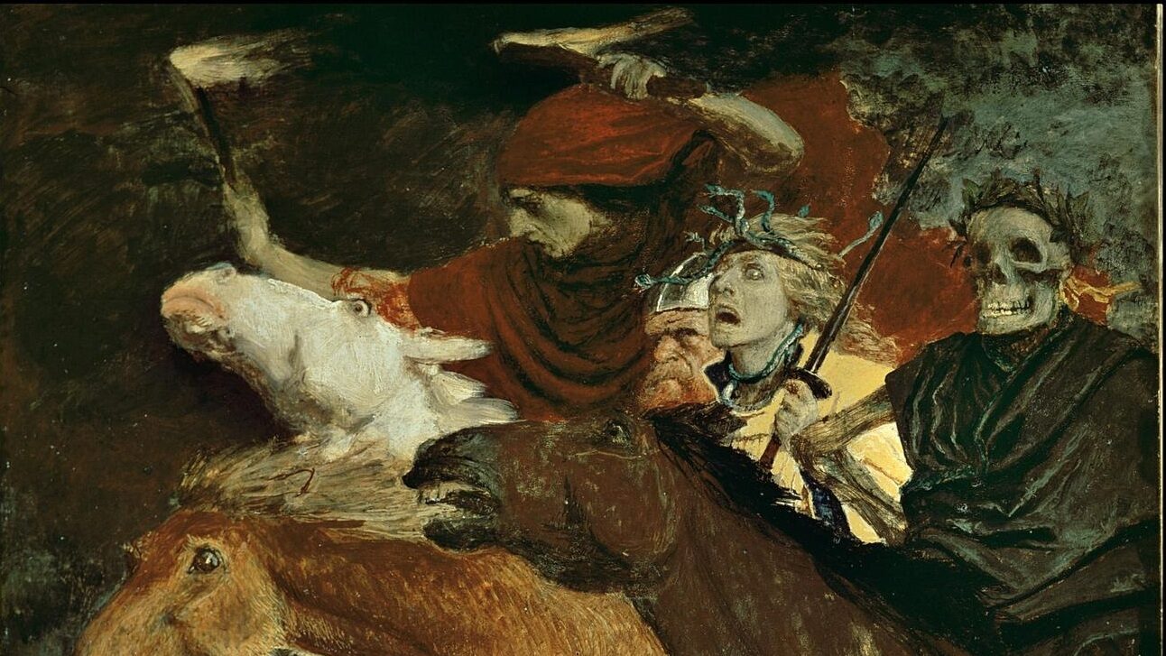 Arnold Bocklin 'war' horsemen of the apocalypse