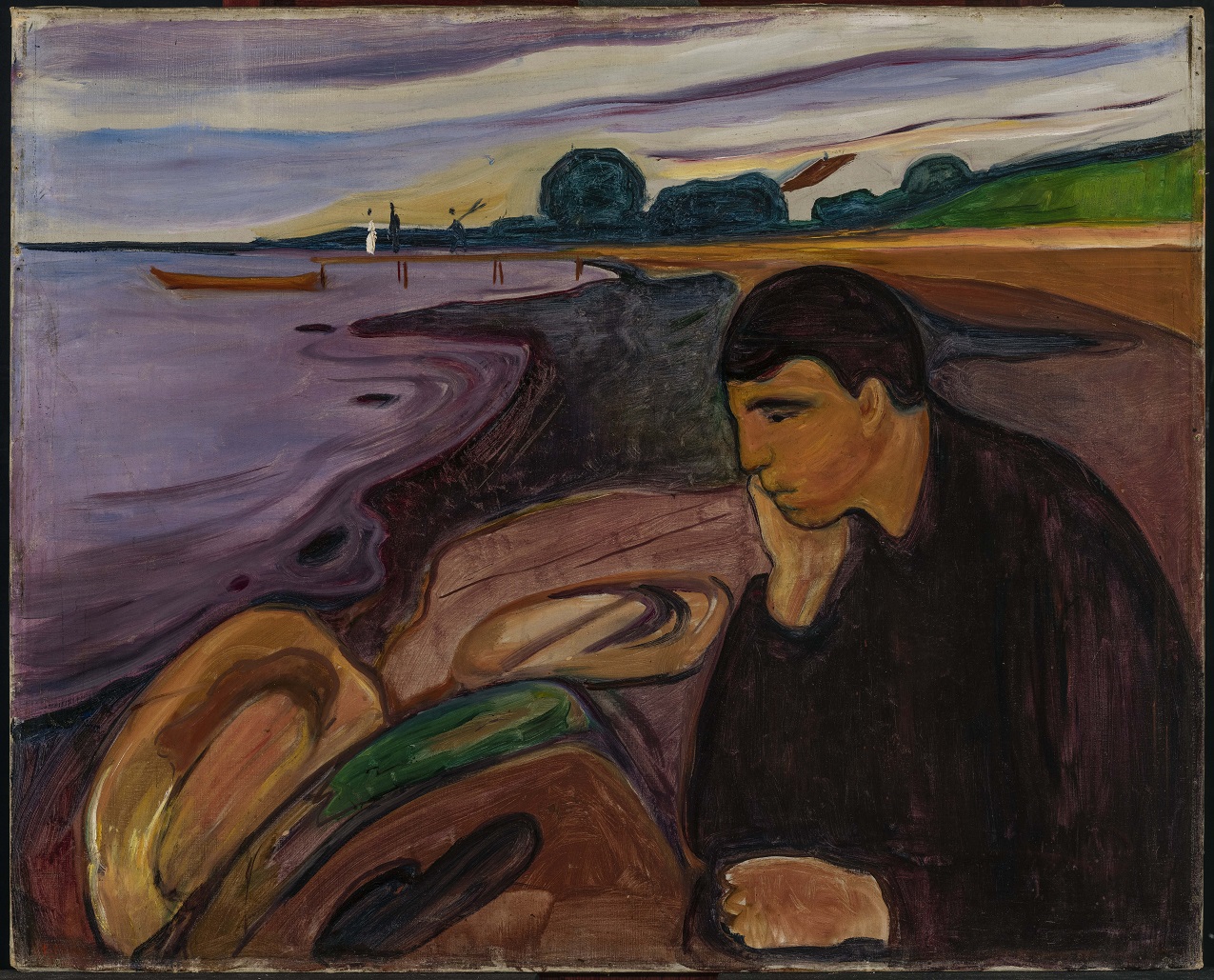 Edvard-Munch-1863-1944-Melancholy-1894-1