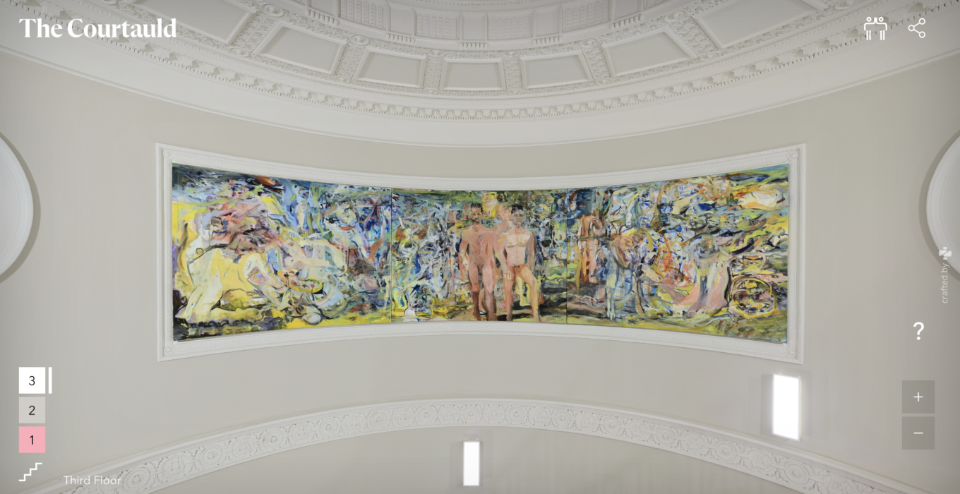 Cecily Brown painting in virtual tour