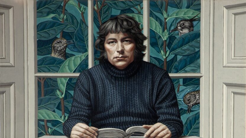 A portrait of the poet Seamus Heaney by Edward Mcguire