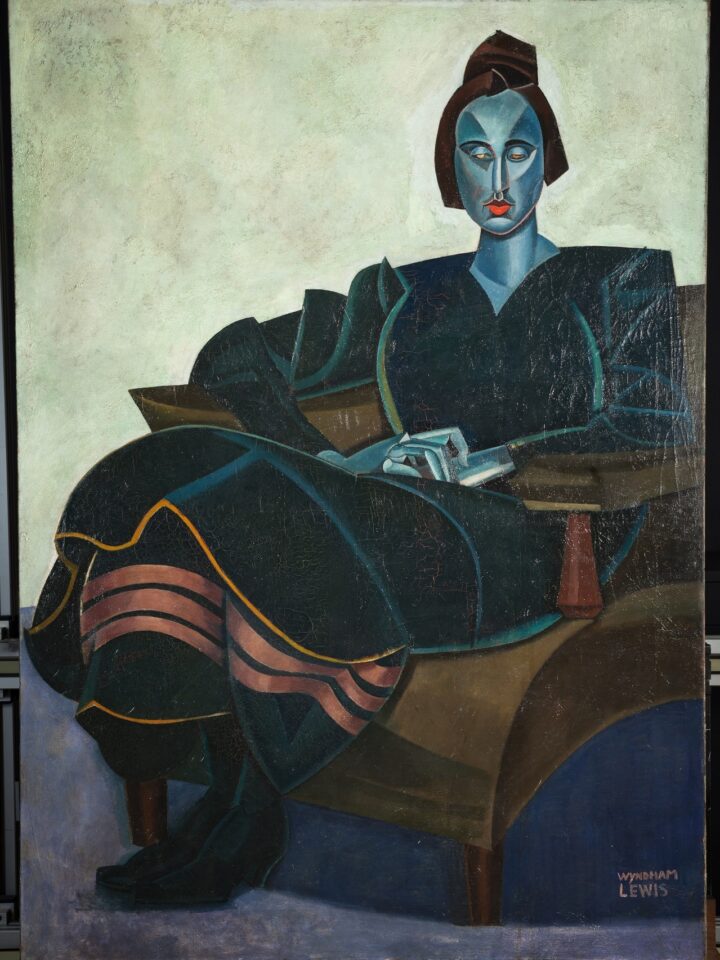 Wyndham Lewis (1882 - 1957), Praxitella, c.1921 © Leeds Art Gallery
