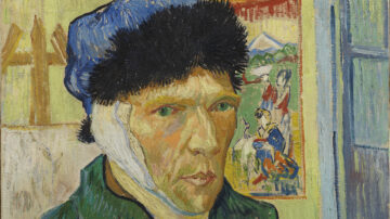Painted self-portrait of Van Gogh