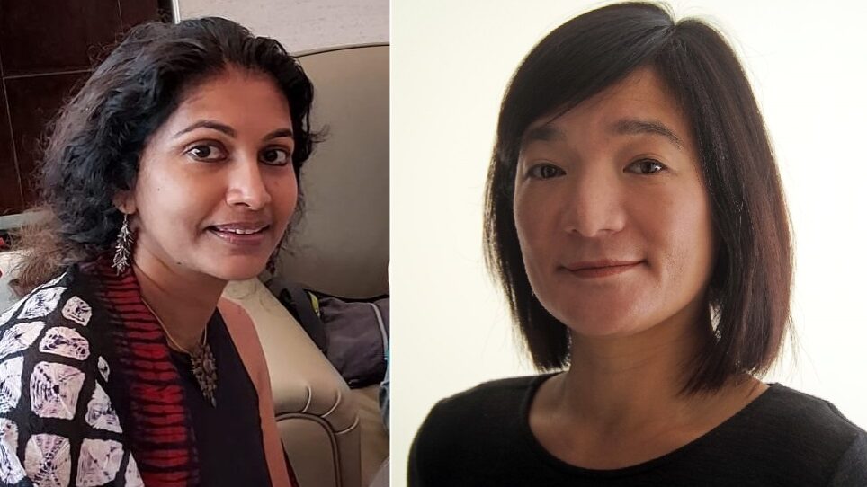 Dr Sujatha Mageema (L) and Lori Wong (R)
