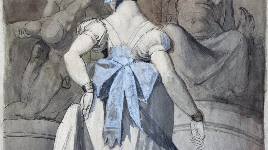 Henry Fuseli, Woman in a Sculpture Gallery (1798)