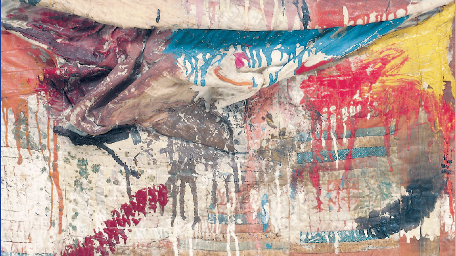 Cover of a book by Gavin Parkinson titled 'Robert Rauschenberg and Surrealism'. The title and author's name are written across an abstract painting.