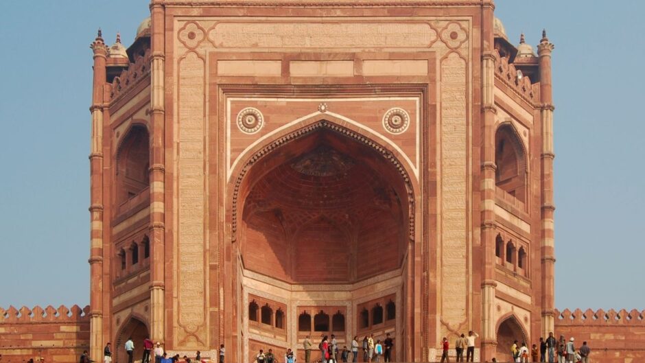 Grand entrance to the Jami Masjid of Fatehpur Sikri