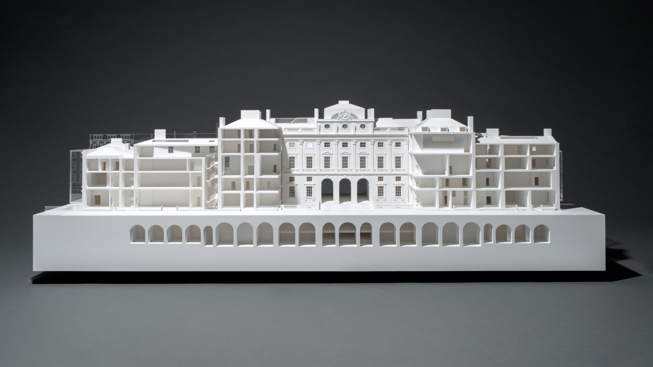 White architect's model of Somerset House.