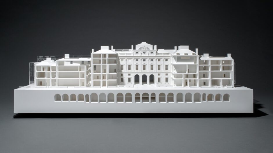 White architect's model of Somerset House.