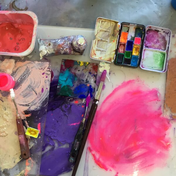 palette of different colours