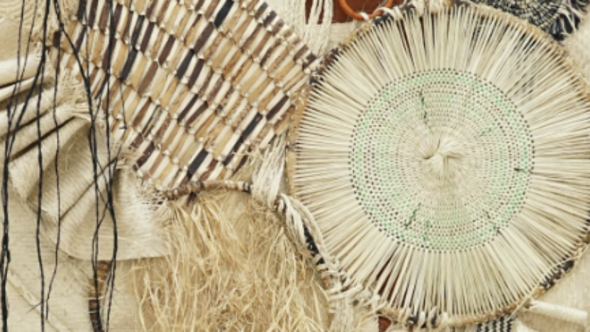 Photograph of a section of woven fabric