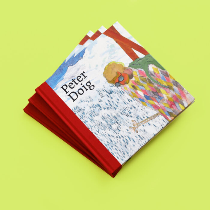 book cover with the title Peter Doig with green background