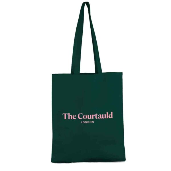 Load image into Gallery viewer, Courtauld Tote Bag Green Pink Load image into Gallery viewer, Courtauld Tote Bag Green Pink Courtauld Tote Bag Green Pink