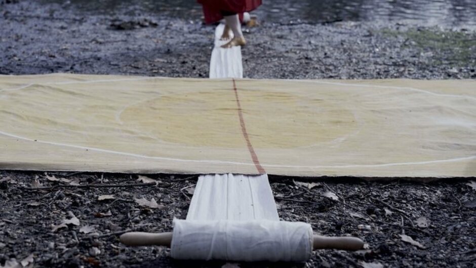 Photograph showing a ritual performance