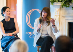 Professor Susie Nash talking to an audience