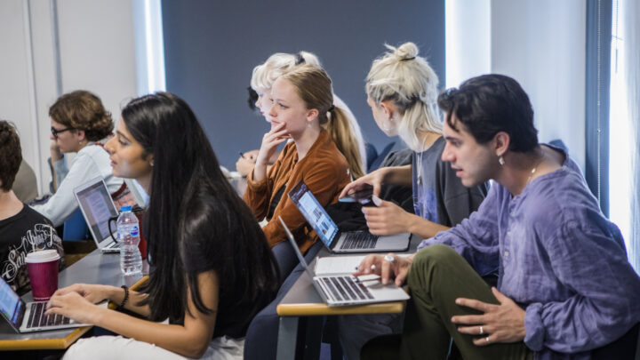 Students at BA History of Art lecture