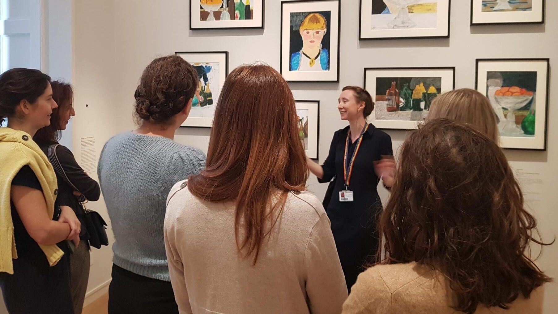 Helen Higgins, Head of Learning and OAK Foundation Young People’s Programme Manager, delivers a talk on the Reworking Manet exhibition
