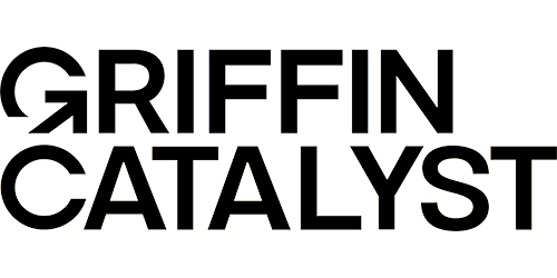 Griffin Catalyst black logo on a transparent background