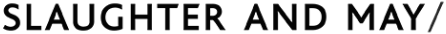 Slaughter and May black logo on a transparent background
