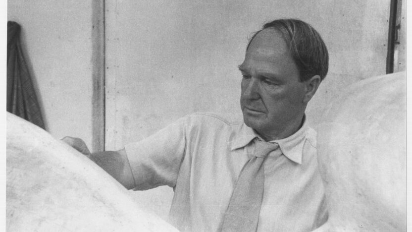 Henry Moore at Perry Green - c. 1955 - 10x7