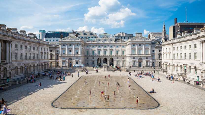 Somerset House courtyard in sunshine