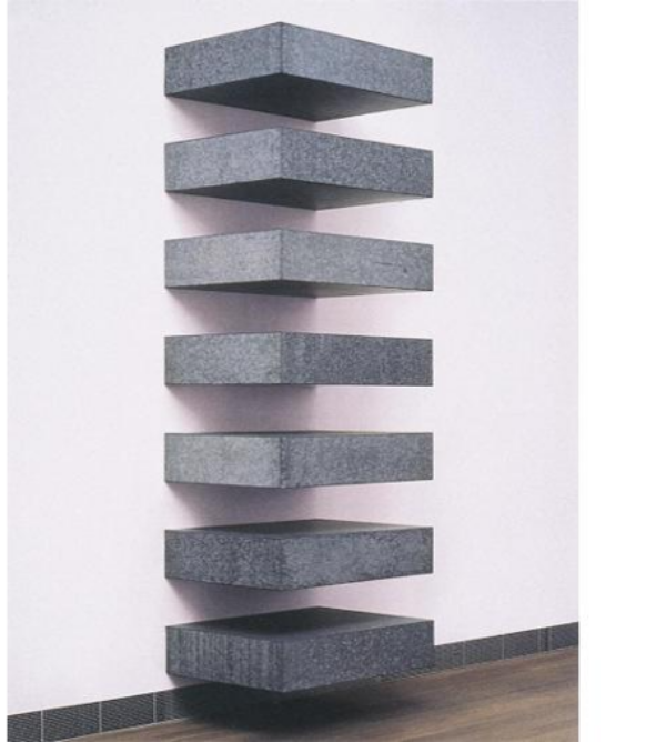 Donald Judd, Untitled, 1965, galvanized iron. Moderna Museet, Stockholm.