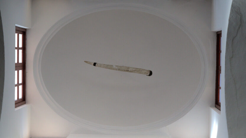Elephant tusk hanging in a lantern dome, ʿĀmirid extension, Mezquita-Catedral, Córdoba.