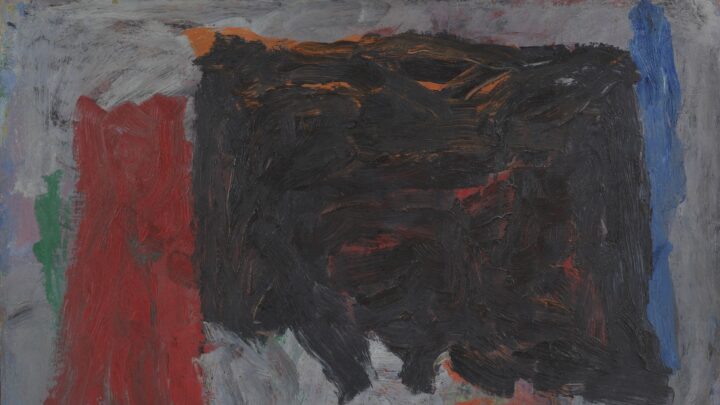 Philip Guston (1913-1980), Close-Up II, 1959, oil paint on paper, mounted on board, 59 x 73.6 cm. On long-term loan to The Courtauld Gallery, London. Promised gift by Linda Karshan in memory of her husband, Howard Karshan. © The Estate of Philip Guston, courtesy Hauser & Wirth