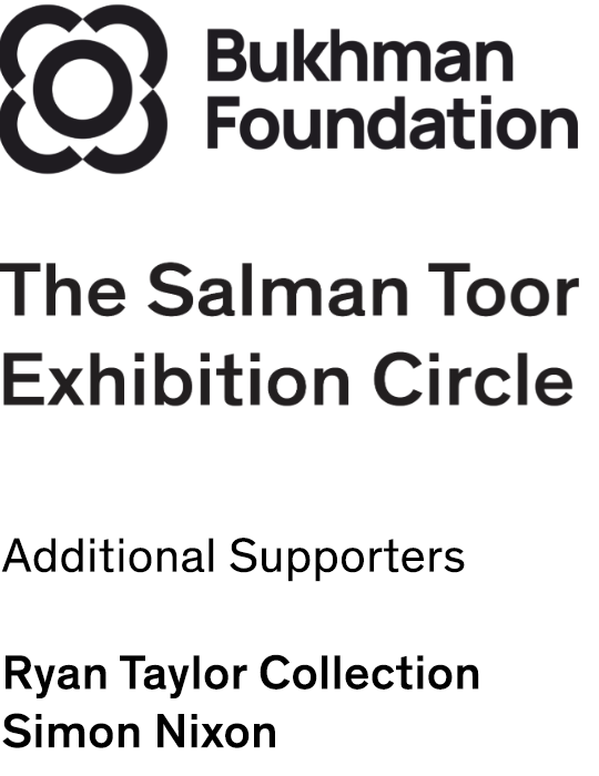 Logos of: Bukhman Foundation, The Salman Toor Exhibition Circle and Additional Supporters: Ryan Taylor Collection, Simon Nixon