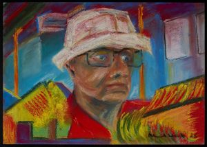 Michael, Self under a Hat Cogitating Climate Change, Coin Street Over 50s Art Group, Sense of Self Online Exhibion 2025 | The Courtauld.