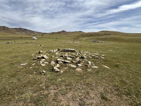 Mongolian rocky landscape.