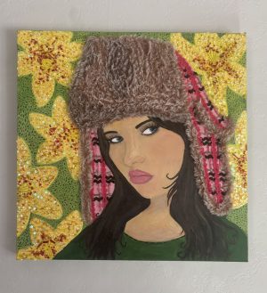 Poppy, Self-Portrait with Flowers, Sense of Self Online Exhibition 2025 | The Courtauld.