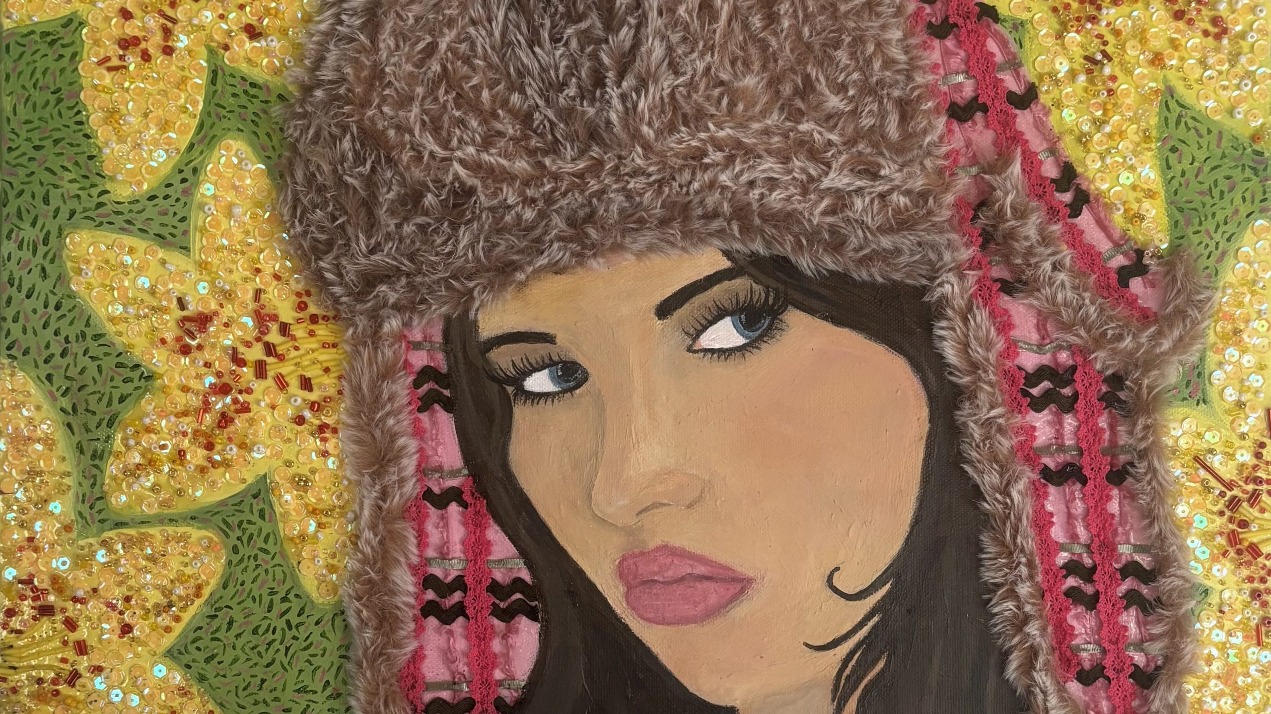 Poppy, Self-Portrait with Flowers, Sense of Self Online Exhibition 2025 | The Courtauld.