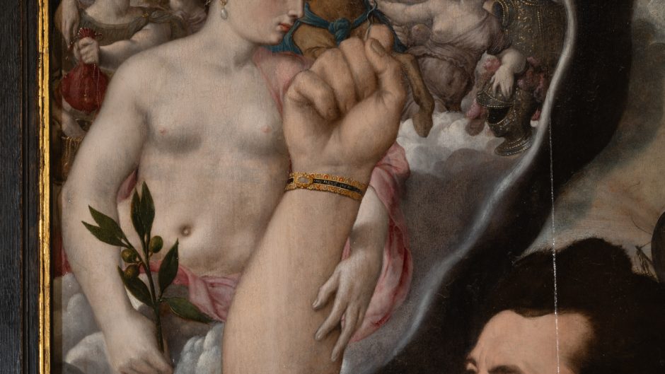 Detail from a painting.