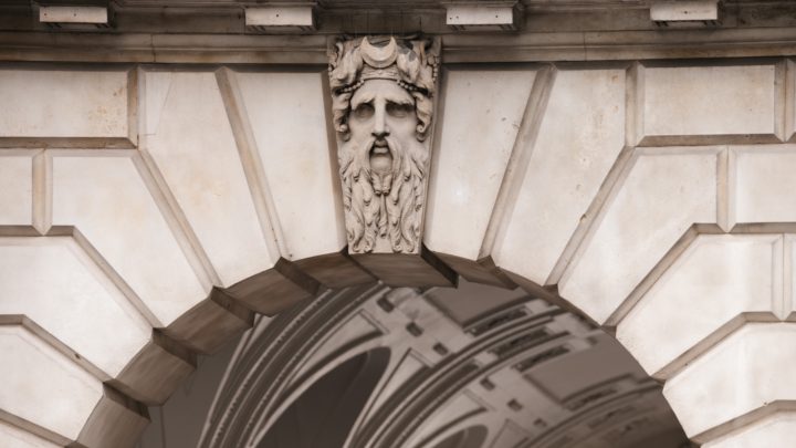 Architectural details of arches at Somerset House.