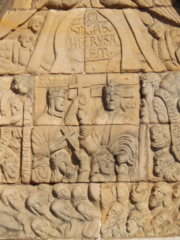 Detail of the gable over the south door, Ribe Cathedral, here dated between 1190 and 1220. Photograph by the author