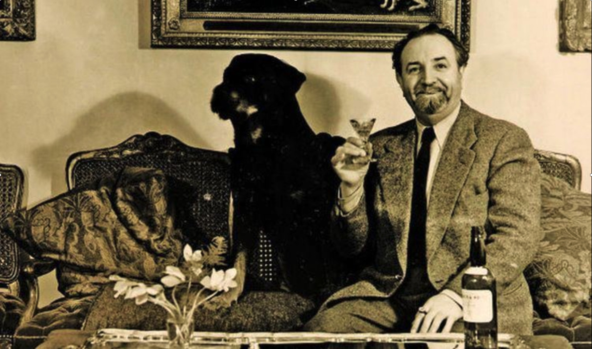 Ante Topić Mimara with dog