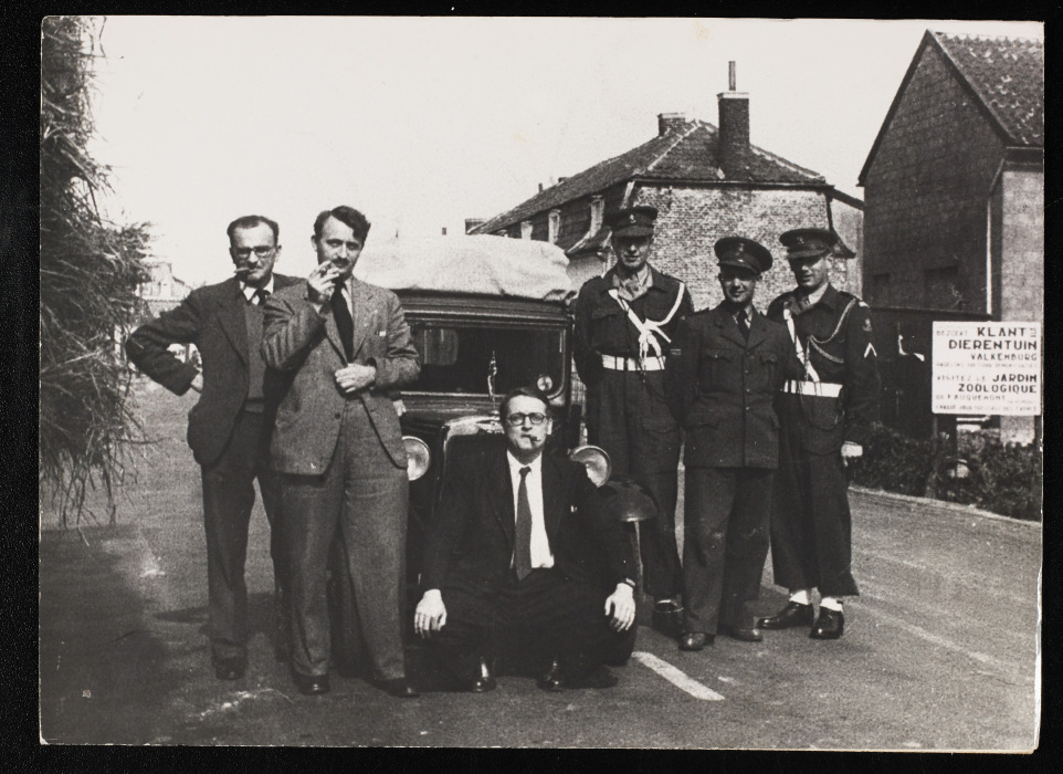 Peter Lasko (centre) with George Zarnecki and Reg Dodwell (to the left), 1965.