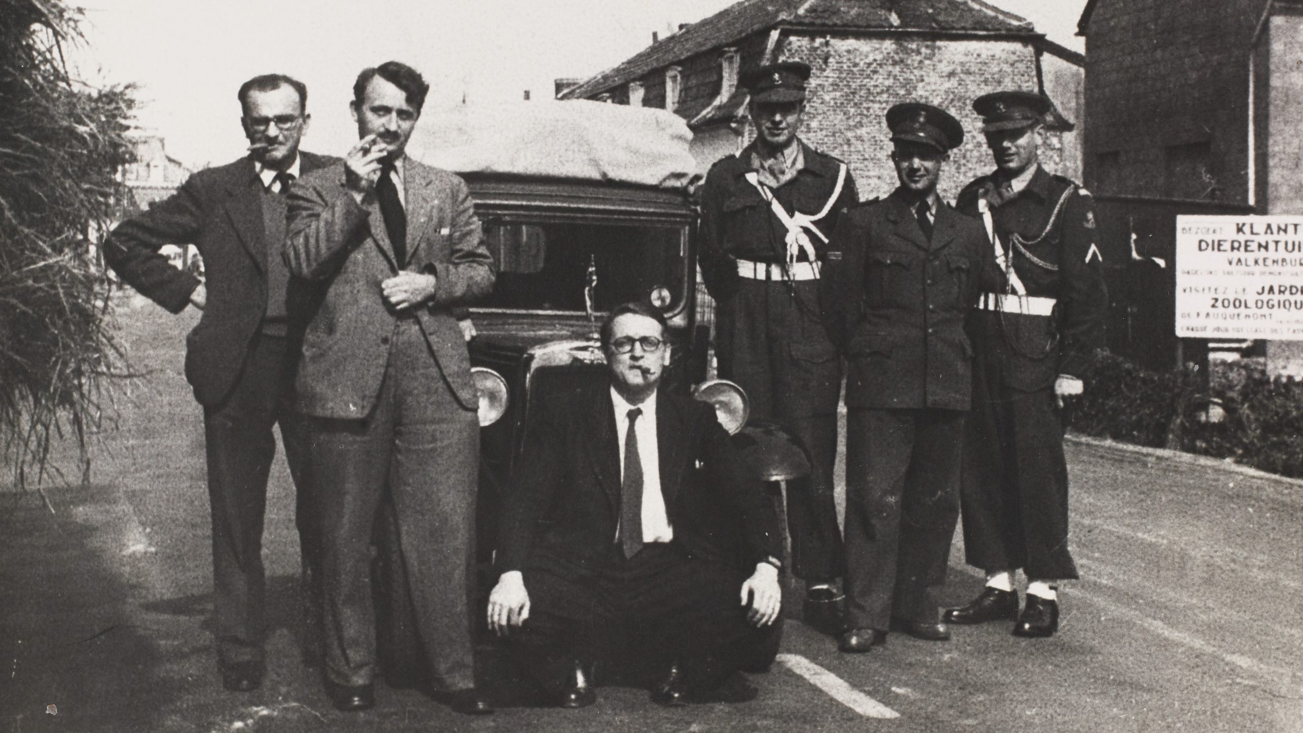 Peter Lasko (centre) with George Zarnecki and Reg Dodwell (to the left), 1965.
